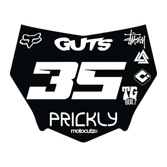 CUSTOM MOTOCUTZ FRONT PLATE DECAL