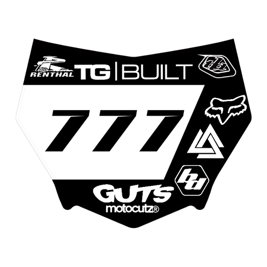CUSTOM MOTOCUTZ FRONT PLATE DECAL