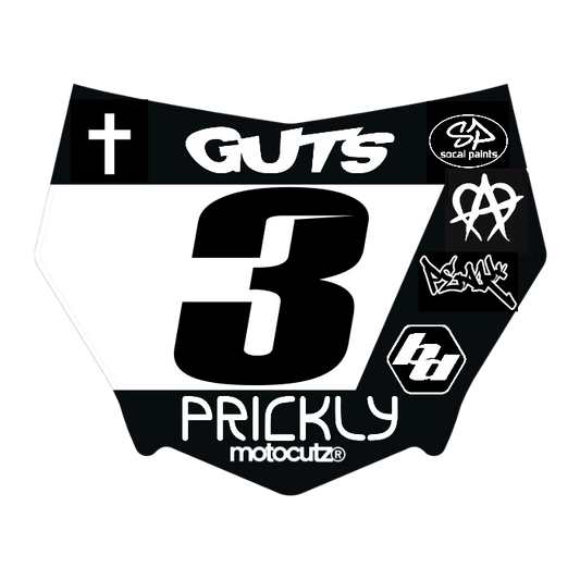 CUSTOM MOTOCUTZ FRONT PLATE DECAL