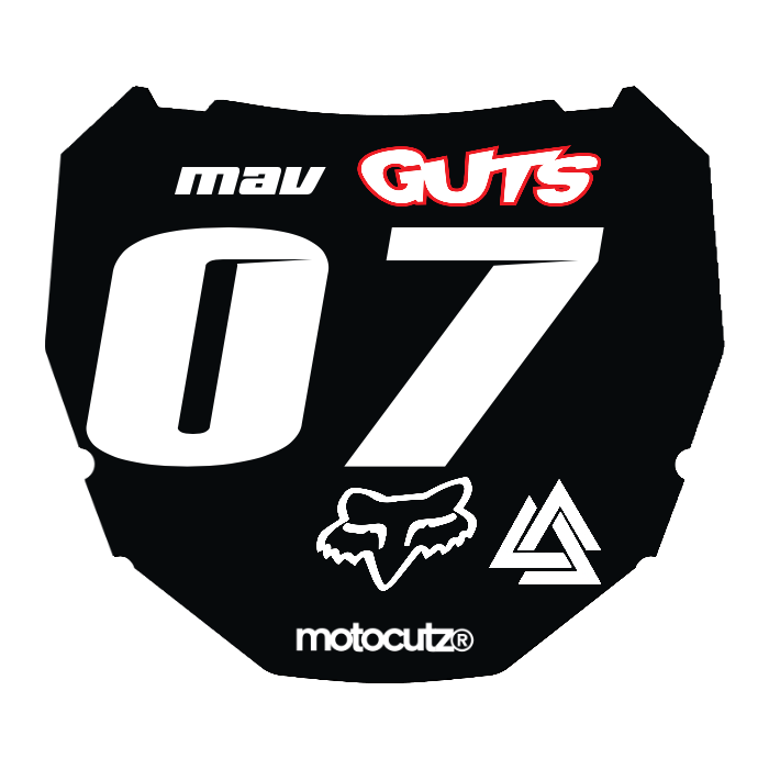 CUSTOM ODI NUMBER PLATE DECAL