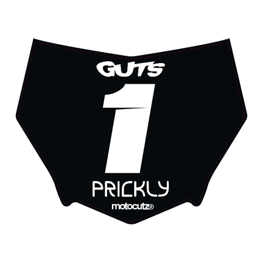 CUSTOM MOTOCUTZ FRONT PLATE DECAL