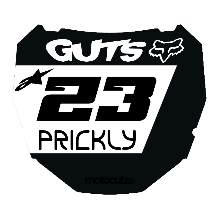 CUSTOM ODI NUMBER PLATE DECAL