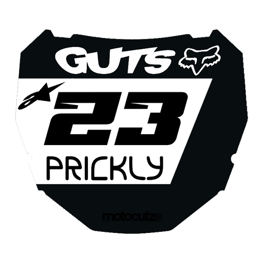 CUSTOM ODI NUMBER PLATE DECAL