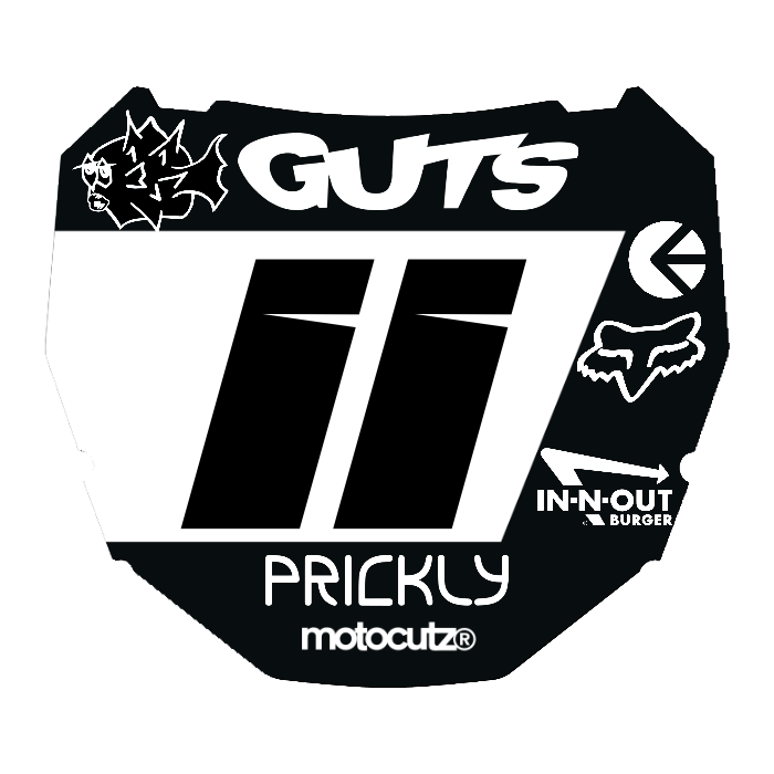 CUSTOM ODI NUMBER PLATE DECAL