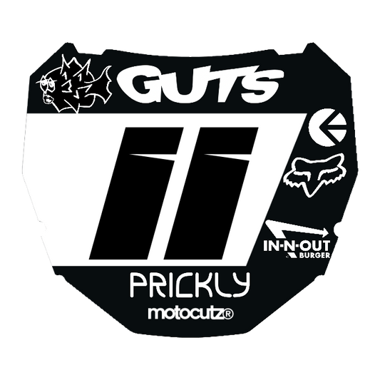 CUSTOM ODI NUMBER PLATE DECAL