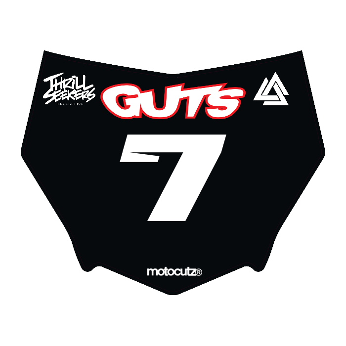 CUSTOM MOTOCUTZ FRONT PLATE DECAL