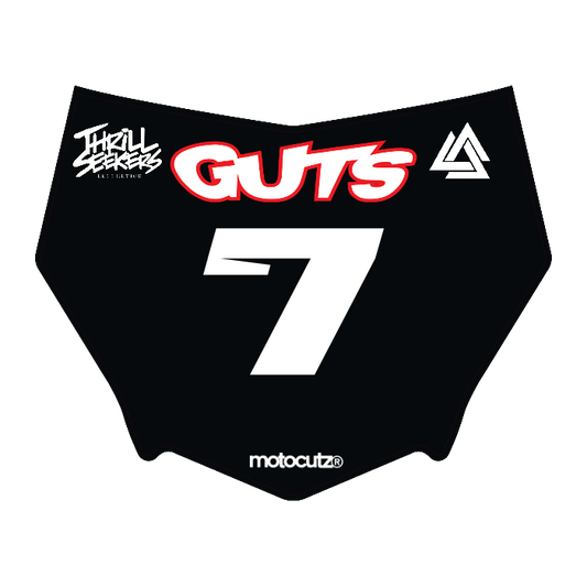 CUSTOM MOTOCUTZ FRONT PLATE DECAL
