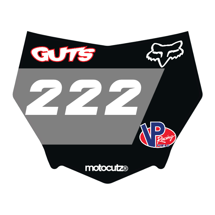 CUSTOM MOTOCUTZ FRONT PLATE DECAL