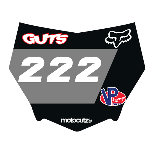 CUSTOM MOTOCUTZ FRONT PLATE DECAL