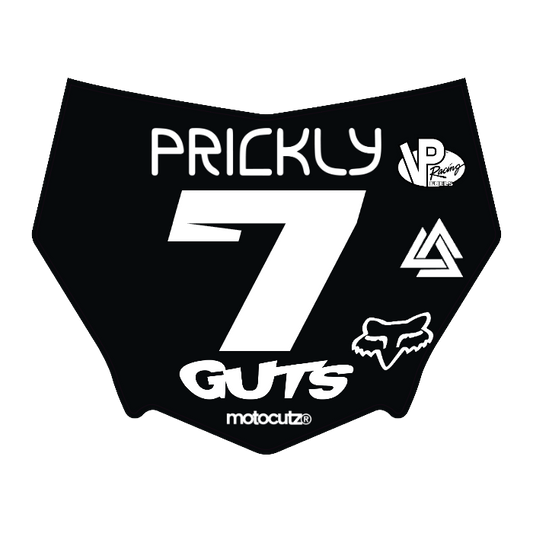 CUSTOM MOTOCUTZ FRONT PLATE DECAL