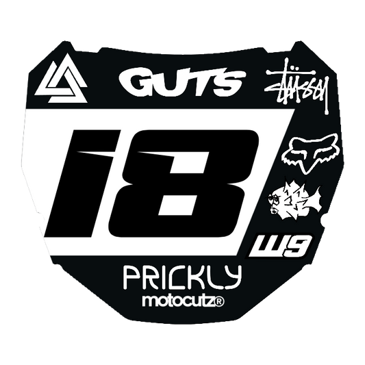 CUSTOM ODI NUMBER PLATE DECAL