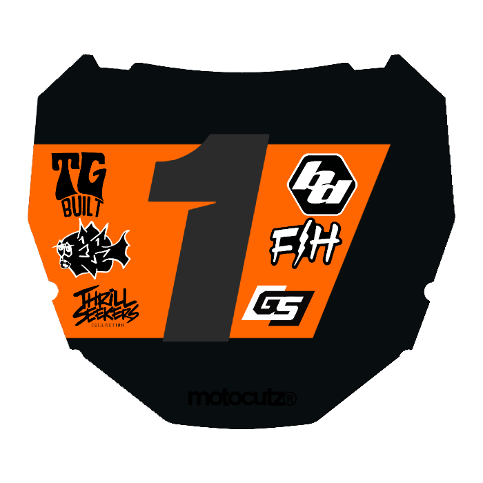 CUSTOM ODI NUMBER PLATE DECAL