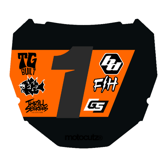 CUSTOM ODI NUMBER PLATE DECAL