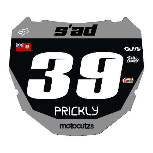 CUSTOM ODI NUMBER PLATE DECAL