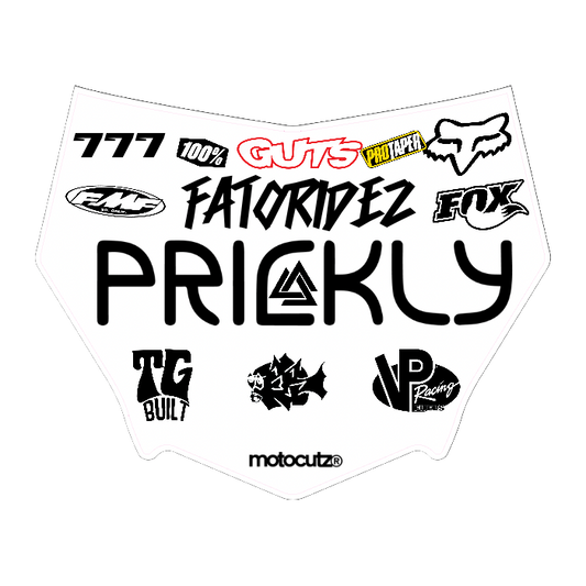 CUSTOM MOTOCUTZ FRONT PLATE DECAL