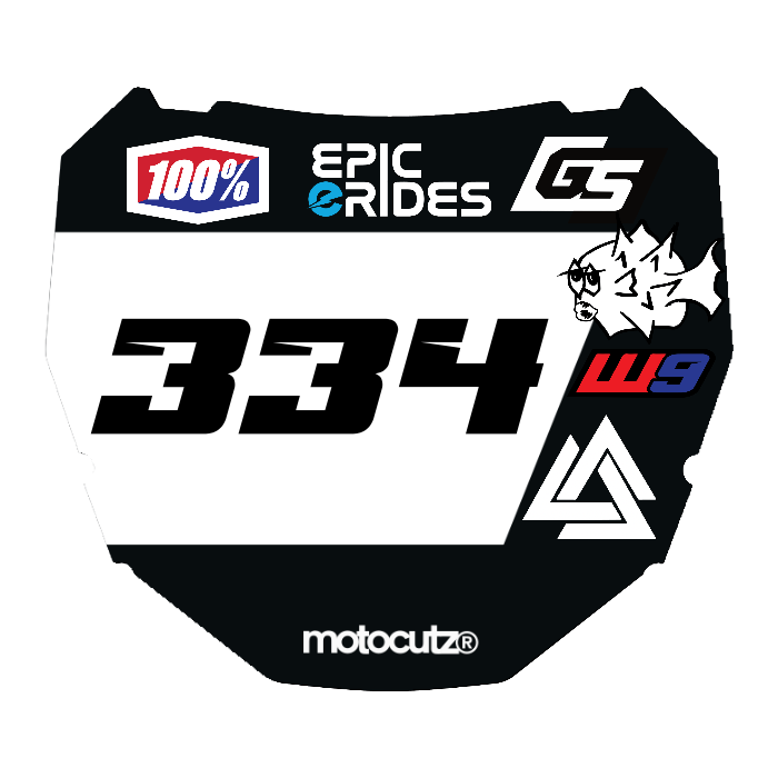 CUSTOM ODI NUMBER PLATE DECAL
