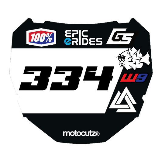 CUSTOM ODI NUMBER PLATE DECAL