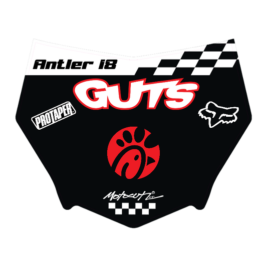CUSTOM MOTOCUTZ FRONT PLATE DECAL