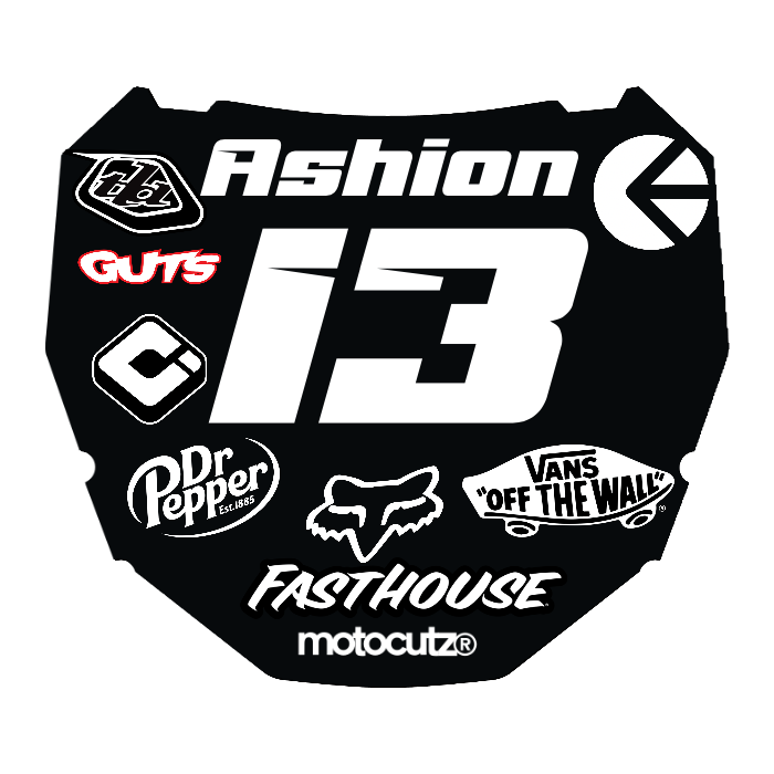 CUSTOM ODI NUMBER PLATE DECAL
