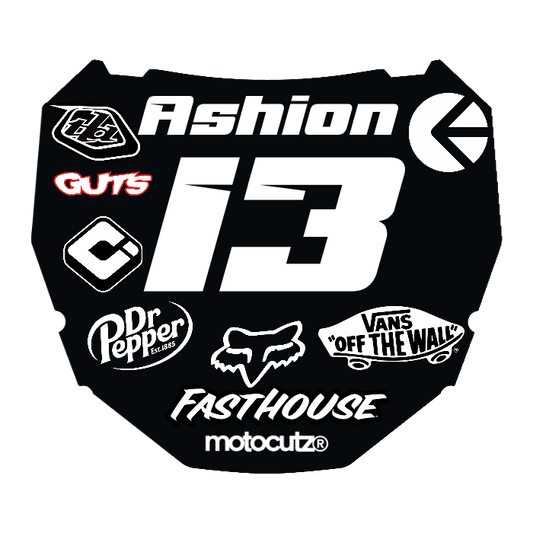 CUSTOM ODI NUMBER PLATE DECAL