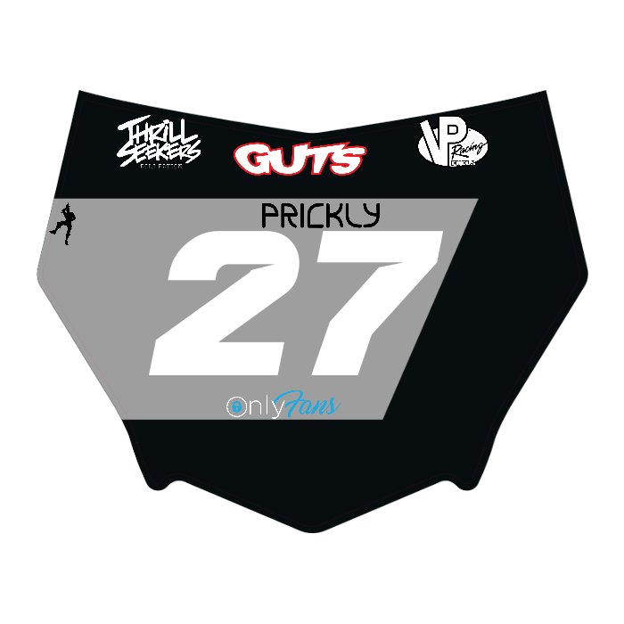 CUSTOM MOTOCUTZ FRONT PLATE DECAL