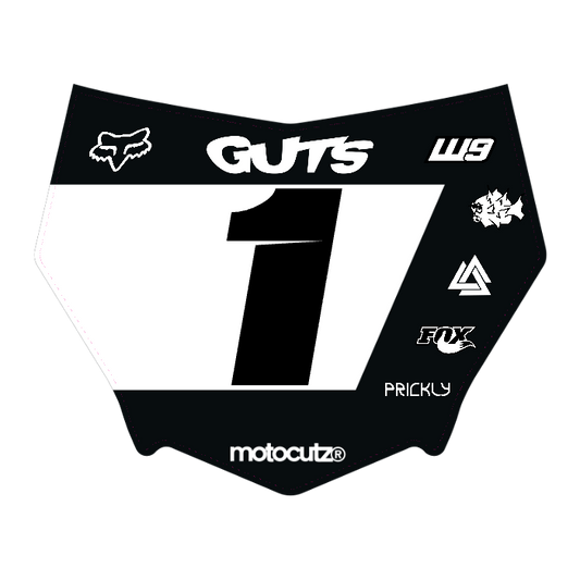 CUSTOM MOTOCUTZ FRONT PLATE DECAL