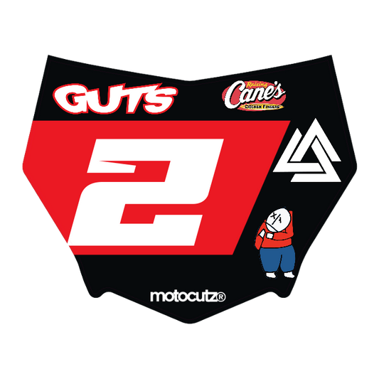 CUSTOM MOTOCUTZ FRONT PLATE DECAL