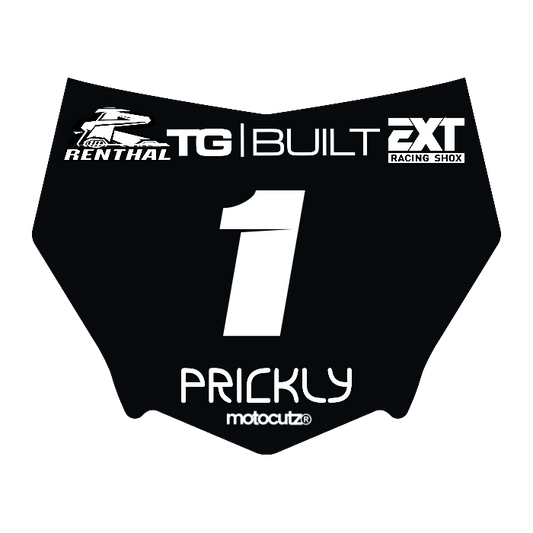 CUSTOM MOTOCUTZ FRONT PLATE DECAL