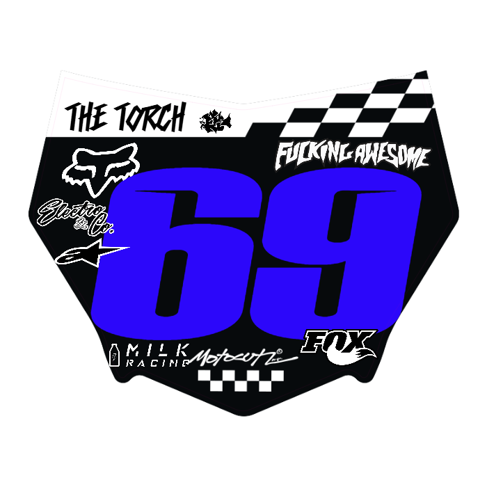 CUSTOM MOTOCUTZ FRONT PLATE DECAL