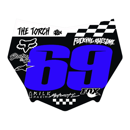 CUSTOM MOTOCUTZ FRONT PLATE DECAL