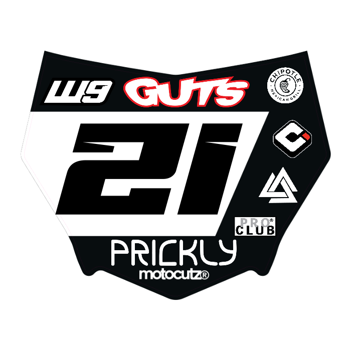 CUSTOM MOTOCUTZ FRONT PLATE DECAL
