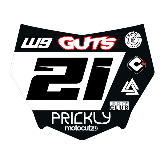 CUSTOM MOTOCUTZ FRONT PLATE DECAL