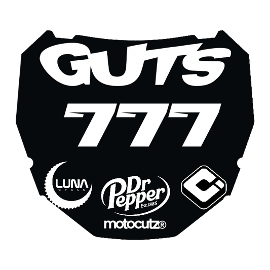 CUSTOM ODI NUMBER PLATE DECAL