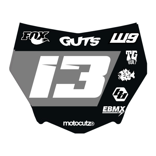 CUSTOM MOTOCUTZ FRONT PLATE DECAL