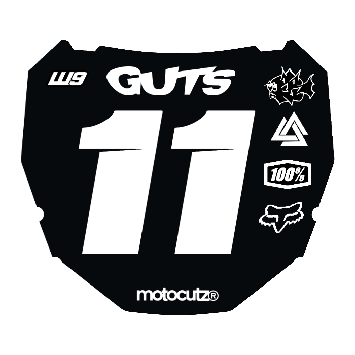CUSTOM ODI NUMBER PLATE DECAL