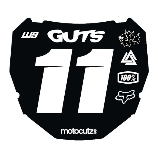 CUSTOM ODI NUMBER PLATE DECAL