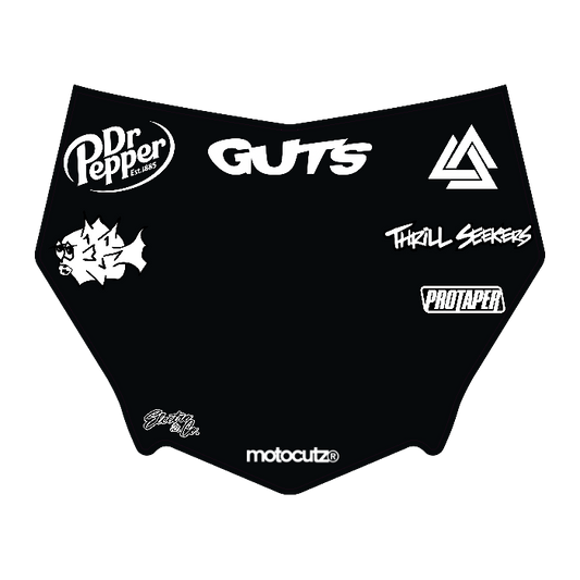 CUSTOM MOTOCUTZ FRONT PLATE DECAL