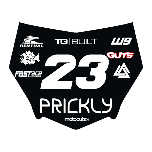 CUSTOM MOTOCUTZ FRONT PLATE DECAL