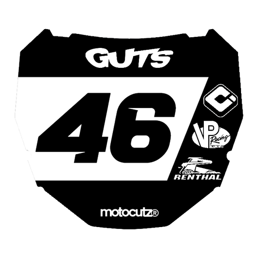 CUSTOM ODI NUMBER PLATE DECAL
