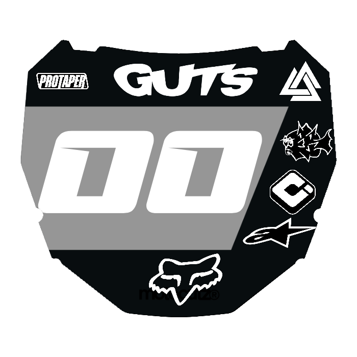 CUSTOM ODI NUMBER PLATE DECAL