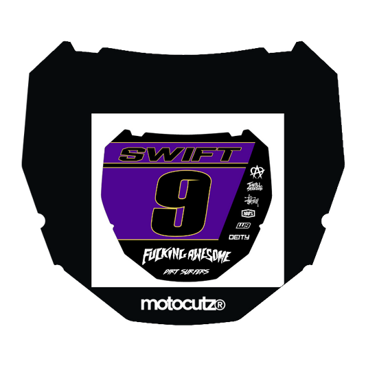 CUSTOM ODI NUMBER PLATE DECAL