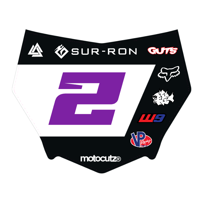 CUSTOM MOTOCUTZ FRONT PLATE DECAL