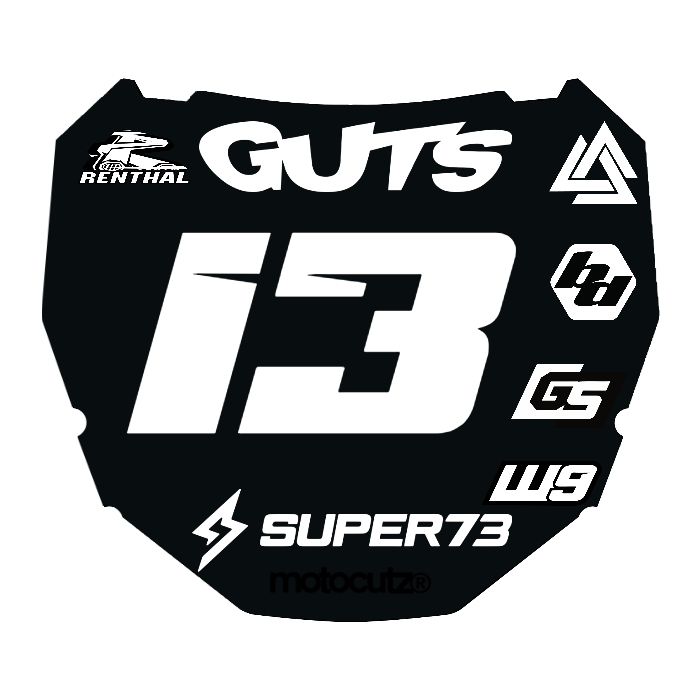 CUSTOM ODI NUMBER PLATE DECAL
