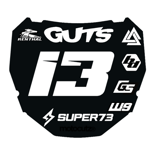 CUSTOM ODI NUMBER PLATE DECAL
