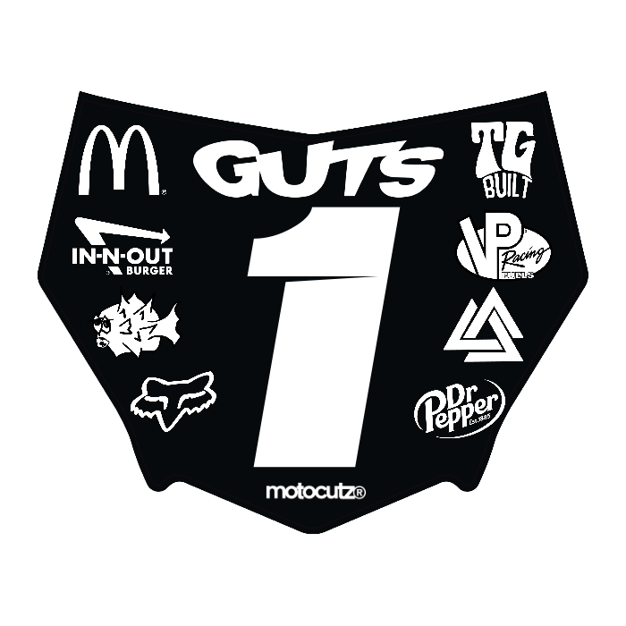 CUSTOM MOTOCUTZ FRONT PLATE DECAL