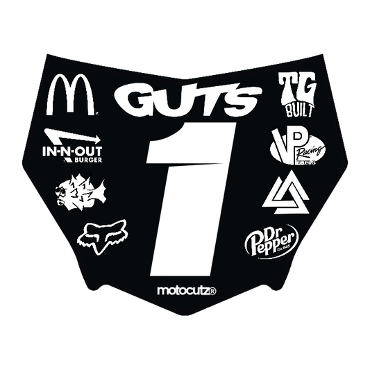 CUSTOM MOTOCUTZ FRONT PLATE DECAL