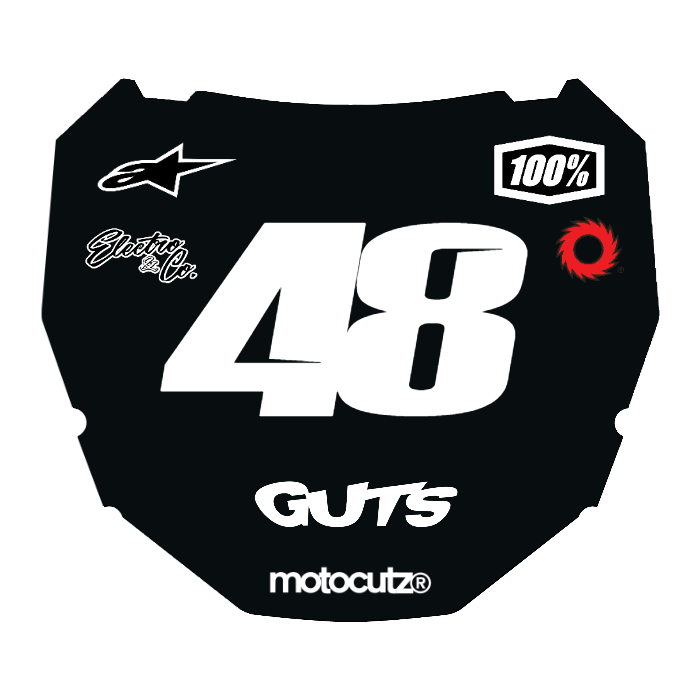 CUSTOM ODI NUMBER PLATE DECAL