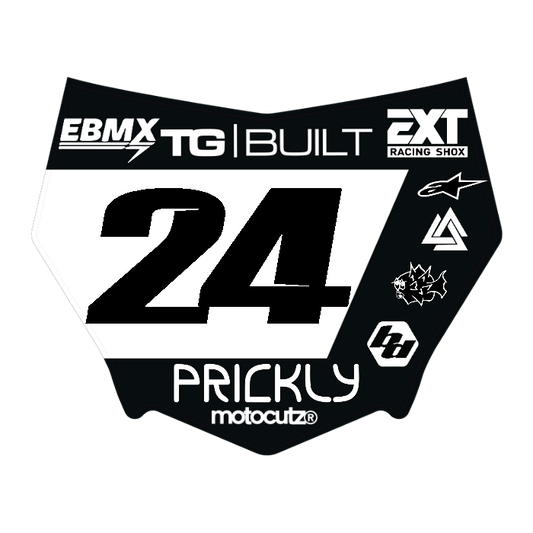 CUSTOM MOTOCUTZ FRONT PLATE DECAL