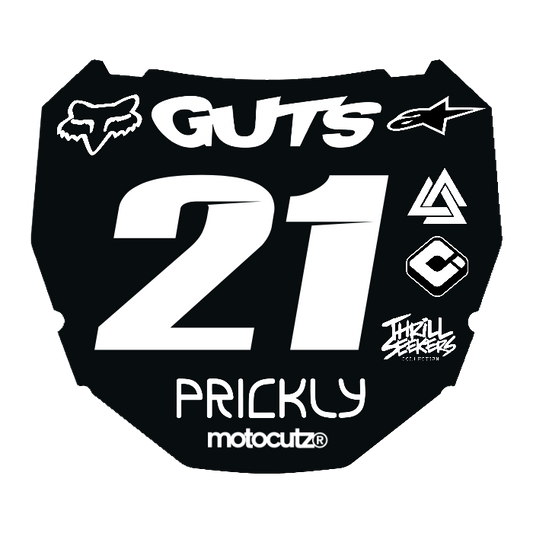 CUSTOM ODI NUMBER PLATE DECAL