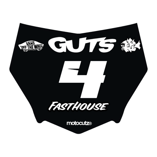 CUSTOM MOTOCUTZ FRONT PLATE DECAL
